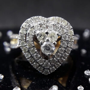 Cincin Hati Berlian Kemilau Abadi | Eternal Sparkle Heart Diamond Ring