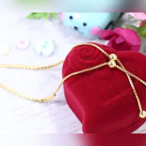 Kalung Emas Model Geser Bola | Gold Chain Necklace with Ball Slide